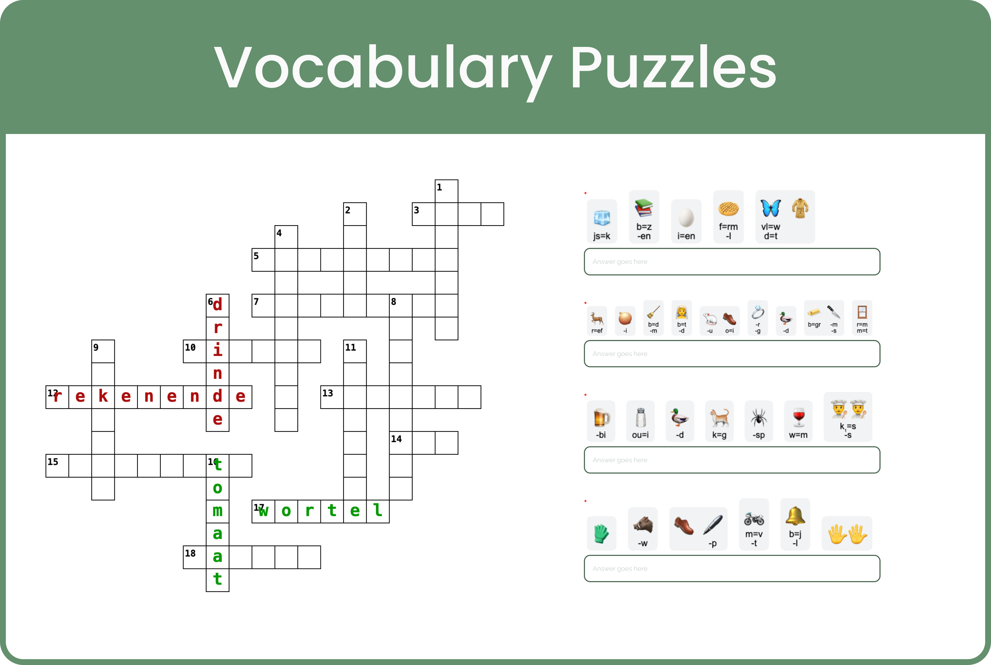 Dutch Vocabulary Course (A1)